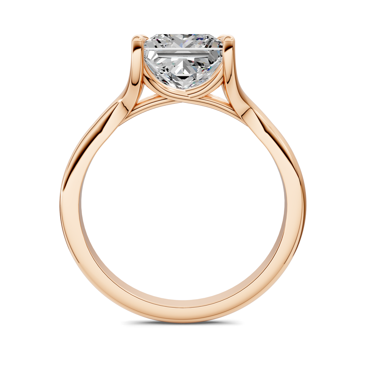 Brooklyn Crisscross Cathedral Solitaire Ring