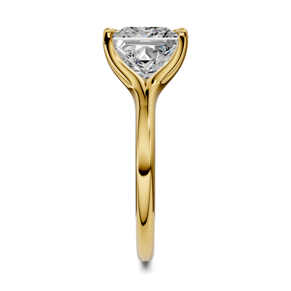 Brooklyn Crisscross Cathedral Solitaire Ring