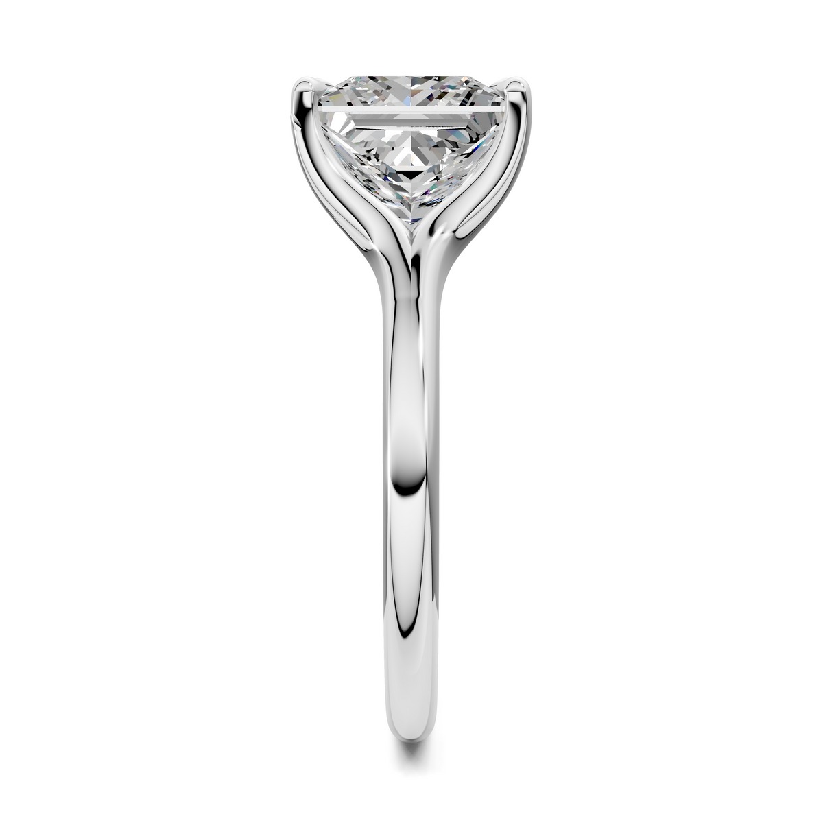 Brooklyn Crisscross Cathedral Solitaire Ring