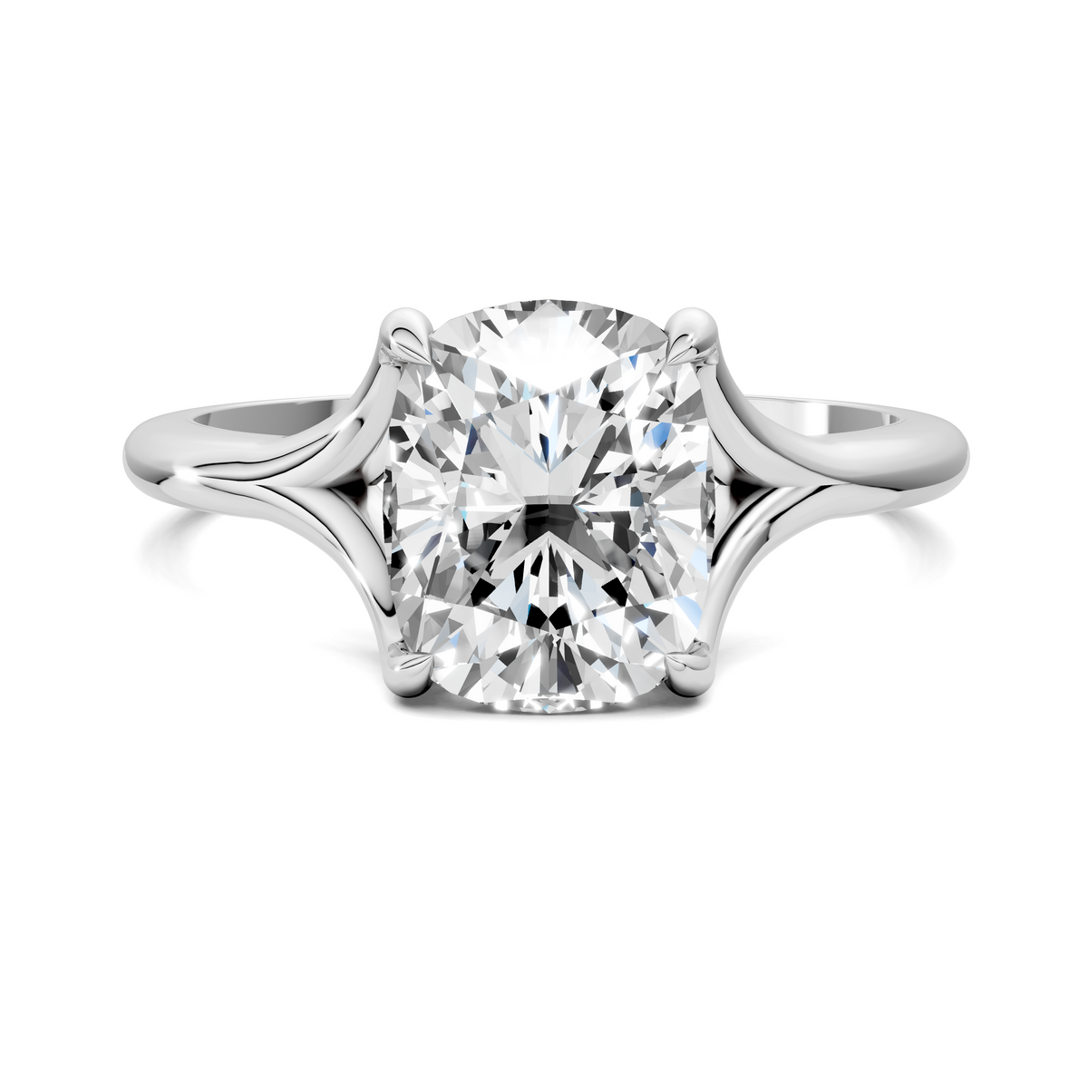 Brooklyn Crisscross Cathedral Solitaire Ring