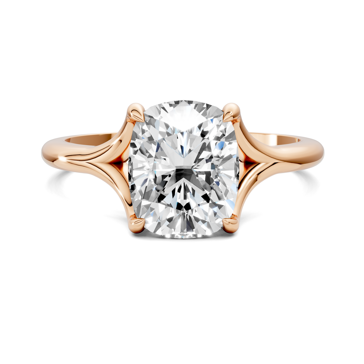 Brooklyn Crisscross Cathedral Solitaire Ring