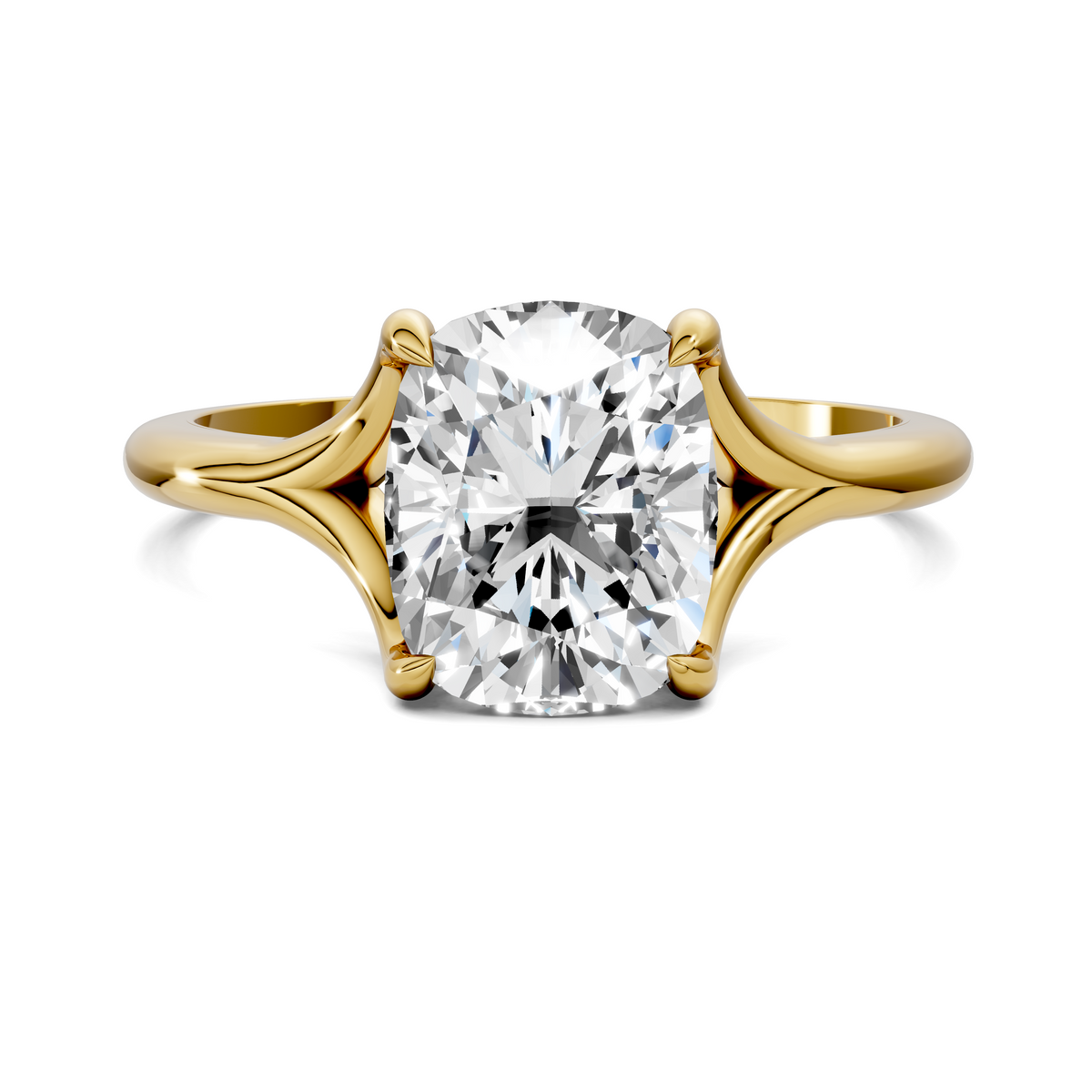 Brooklyn Crisscross Cathedral Solitaire Ring