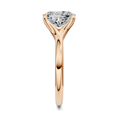 Brooklyn Crisscross Cathedral Solitaire Ring