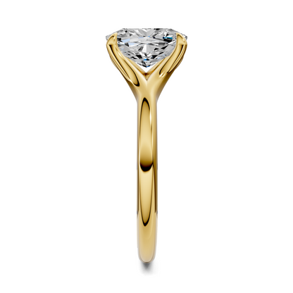 Brooklyn Crisscross Cathedral Solitaire Ring