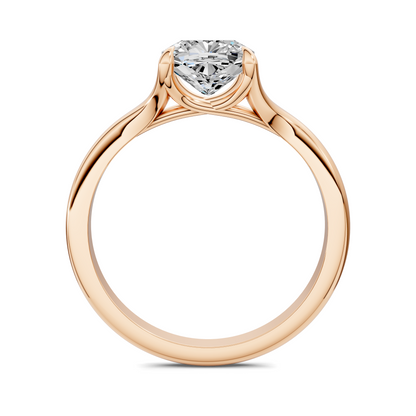 Brooklyn Crisscross Cathedral Solitaire Ring