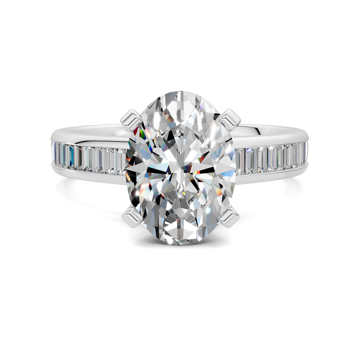 Bianca Baguette Channel Ring Setting