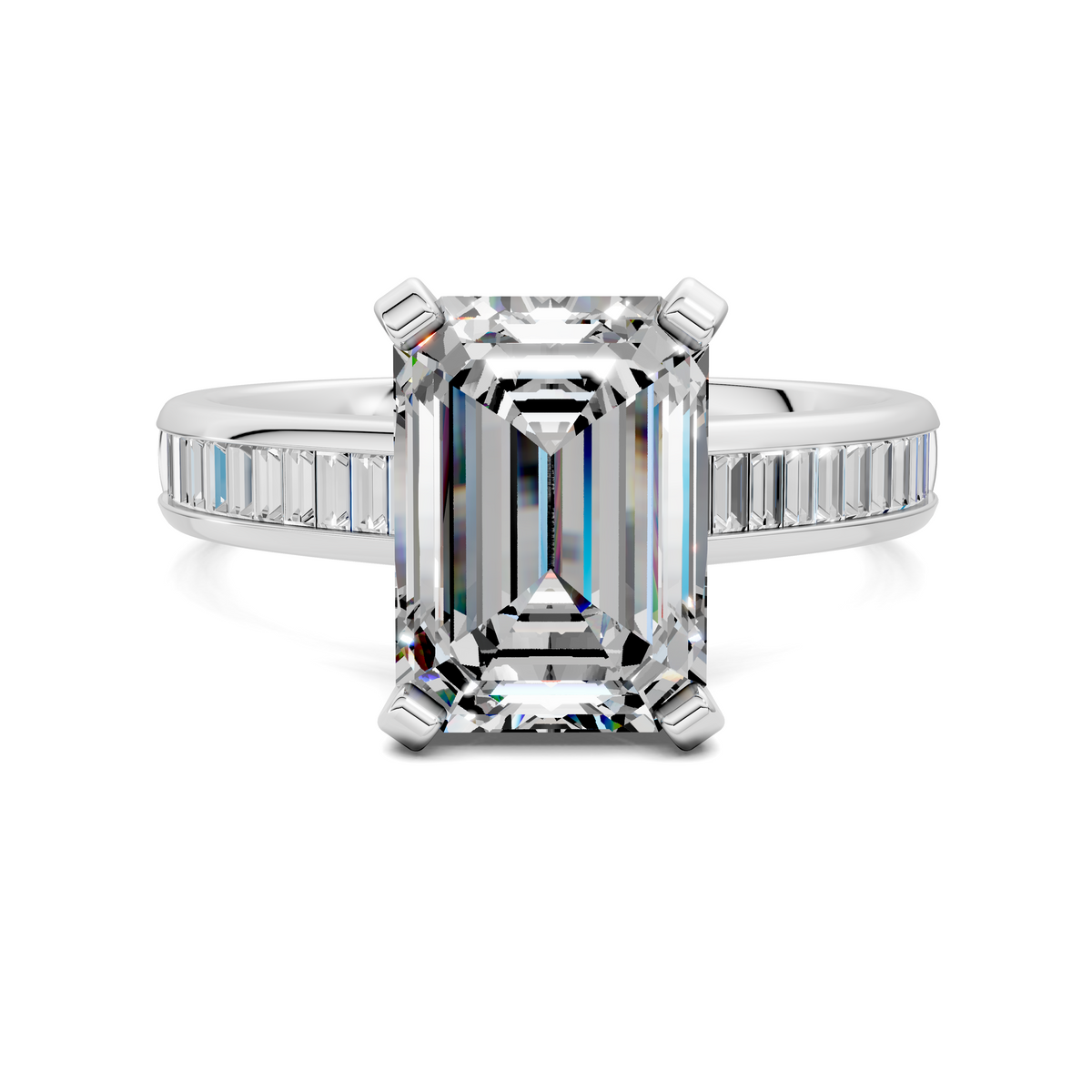 Bianca Baguette Channel Ring Setting