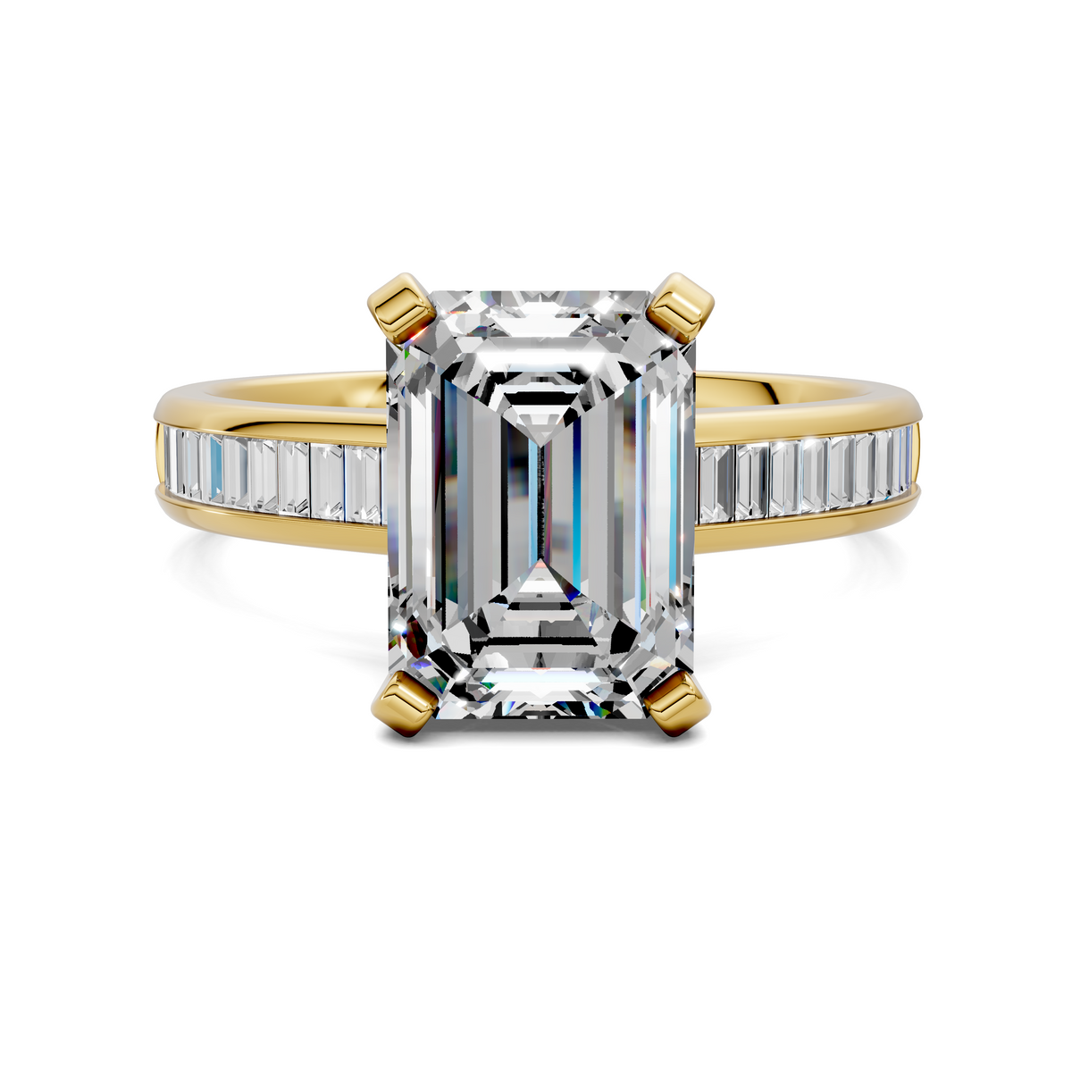 Bianca Baguette Channel Ring Setting