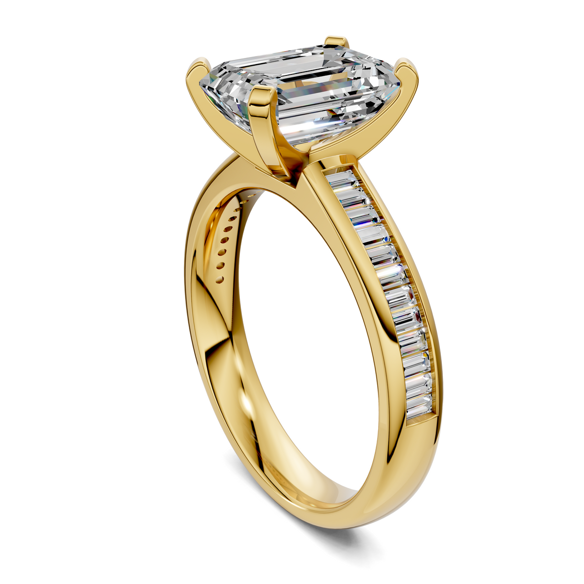 Bianca Baguette Channel Ring Setting