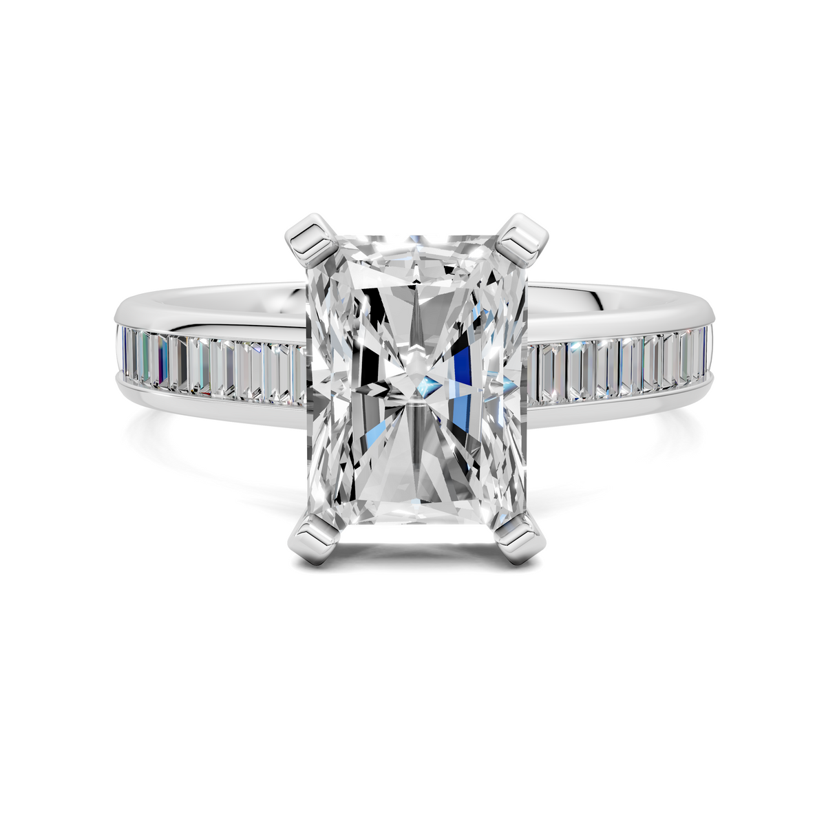Bianca Baguette Channel Ring Setting