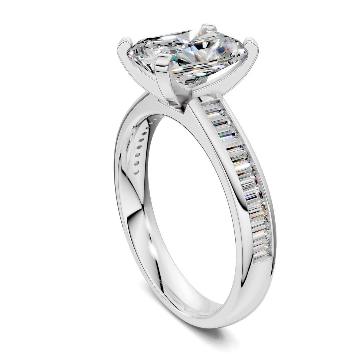 Bianca Baguette Channel Ring Setting