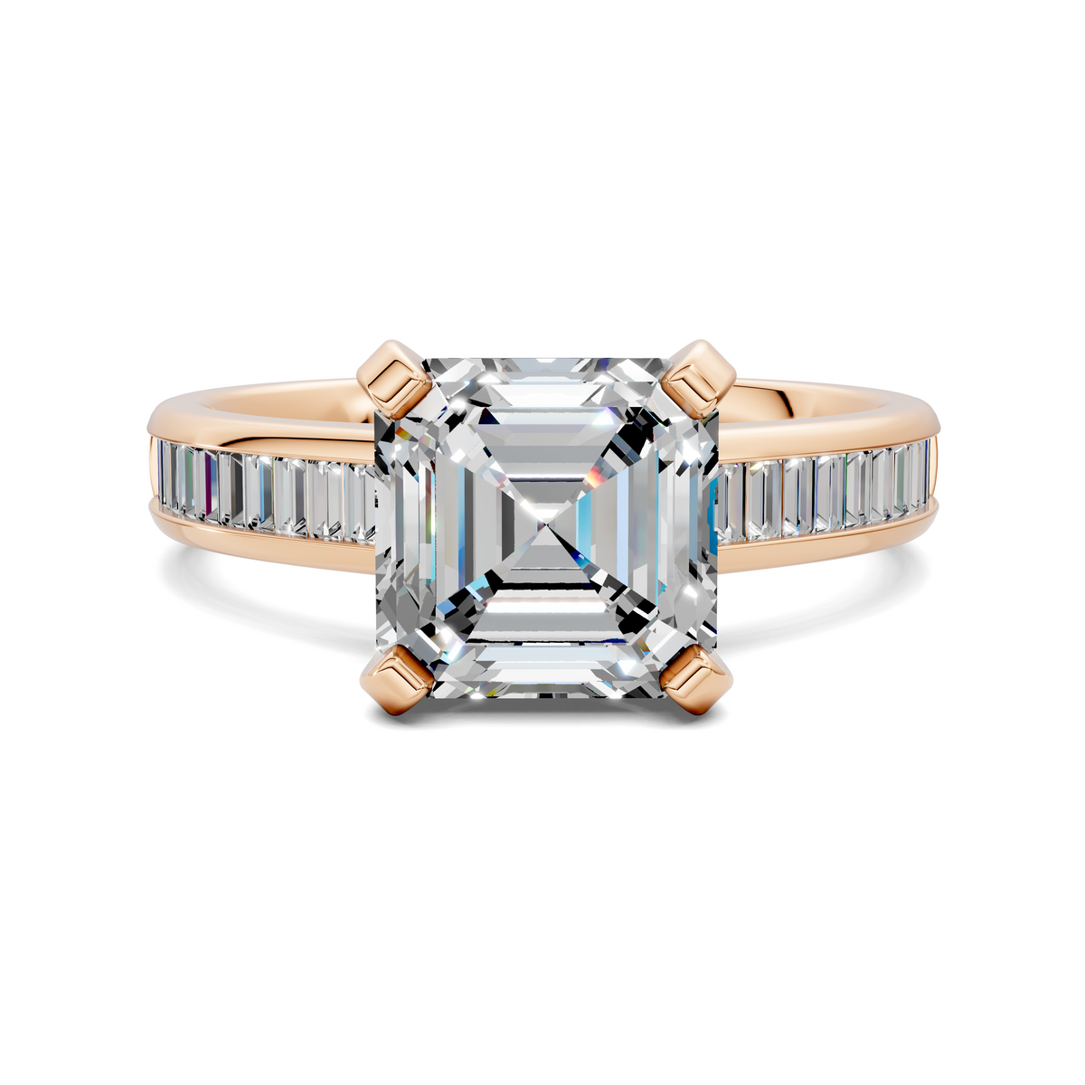 Bianca Baguette Channel Ring Setting