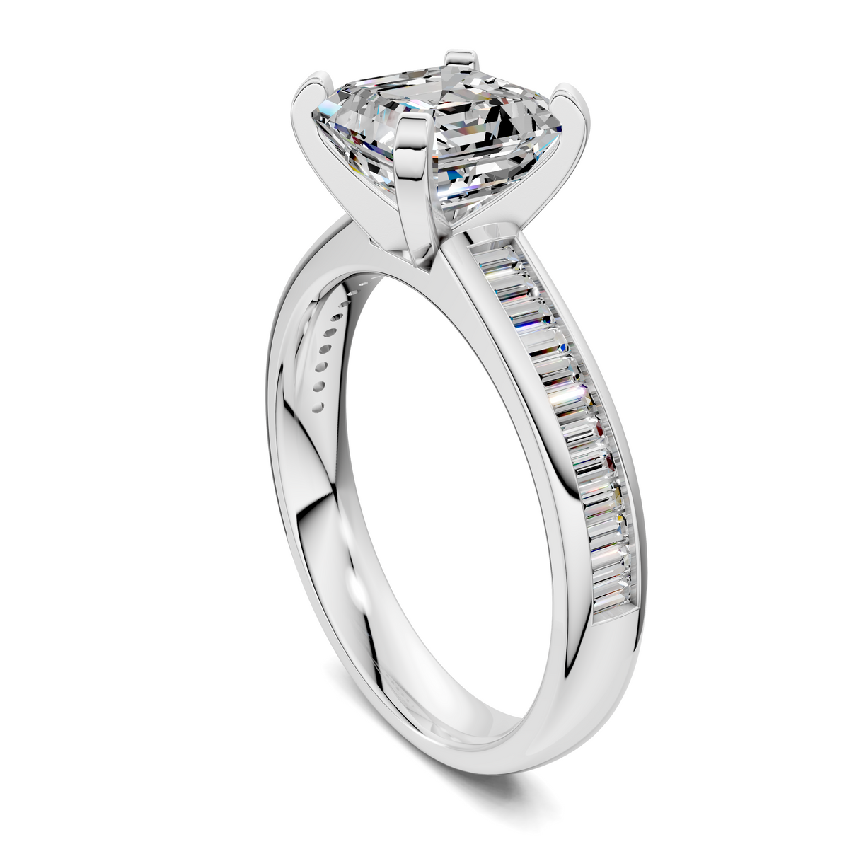 Bianca Baguette Channel Ring Setting
