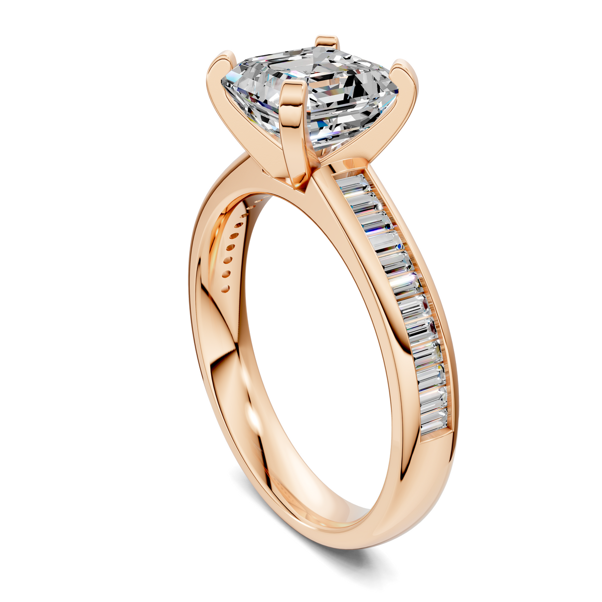 Bianca Baguette Channel Ring Setting