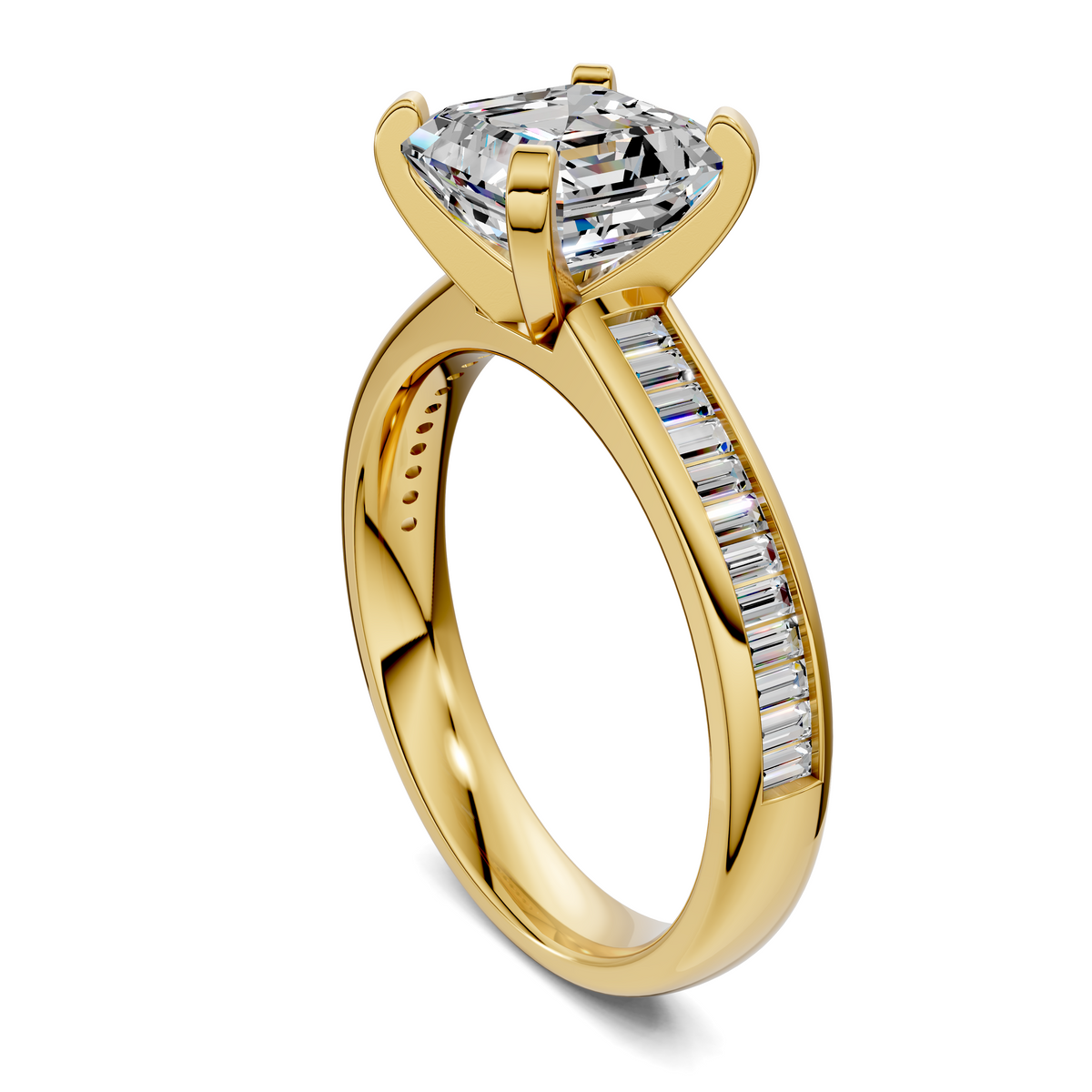 Bianca Baguette Channel Ring Setting