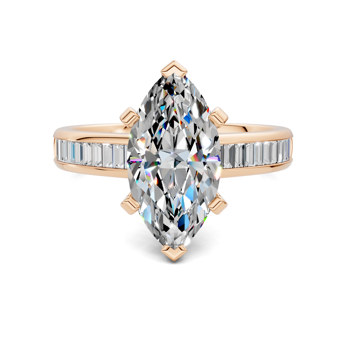 Bianca Baguette Channel Ring Setting