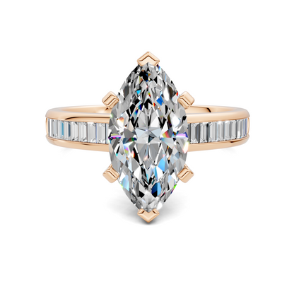 Bianca Baguette Channel Ring Setting