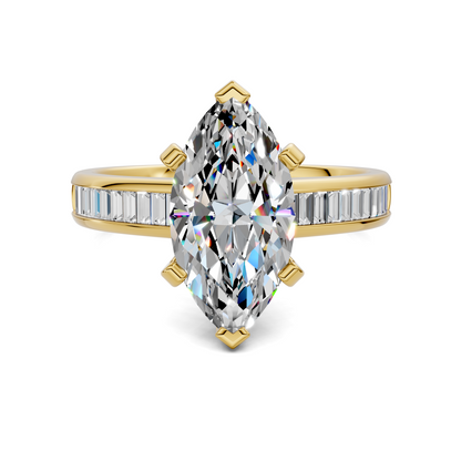 Bianca Baguette Channel Ring Setting