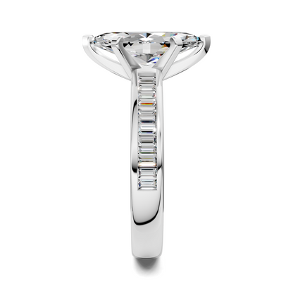Bianca Baguette Channel Ring Setting