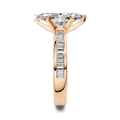 Bianca Baguette Channel Ring Setting