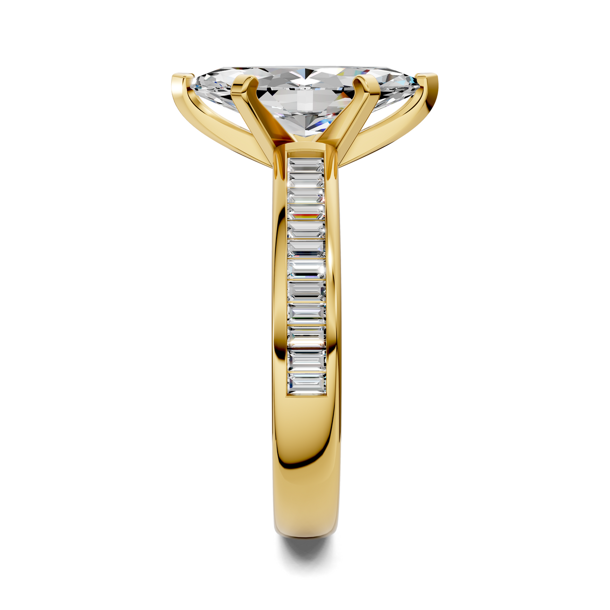 Bianca Baguette Channel Ring Setting
