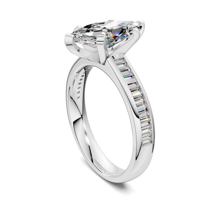 Bianca Baguette Channel Ring Setting