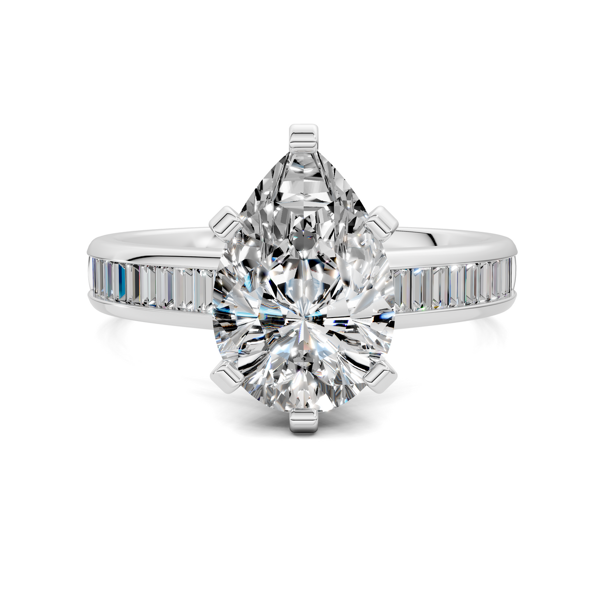 Bianca Baguette Channel Ring Setting