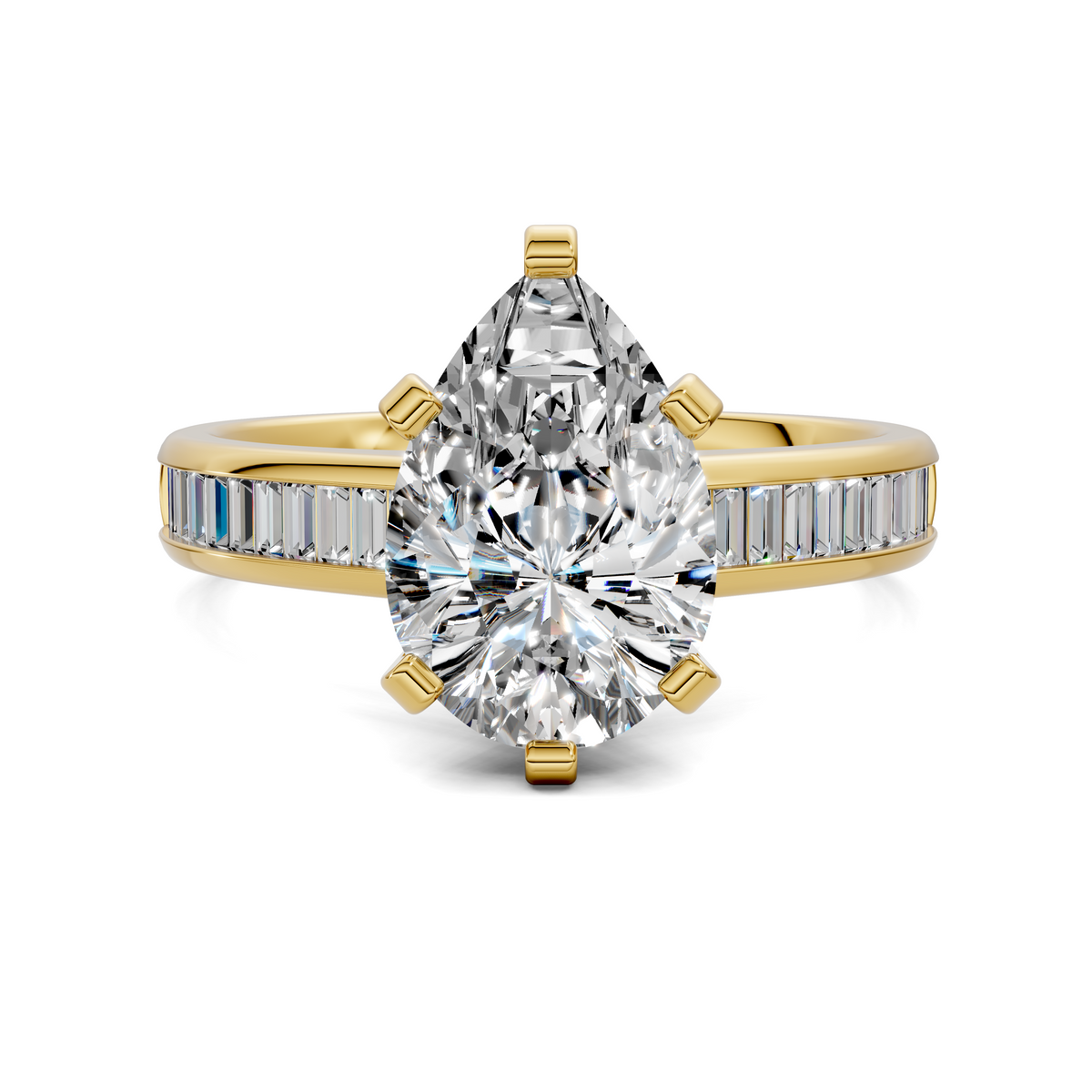 Bianca Baguette Channel Ring Setting
