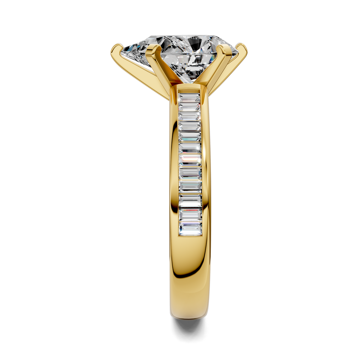 Bianca Baguette Channel Ring Setting