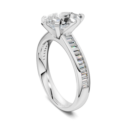 Bianca Baguette Channel Ring Setting