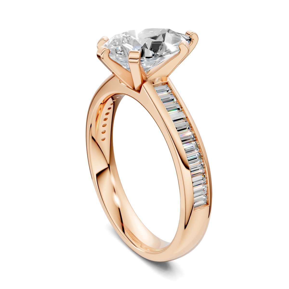Bianca Baguette Channel Ring Setting
