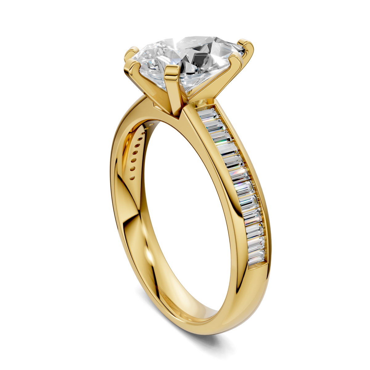 Bianca Baguette Channel Ring Setting