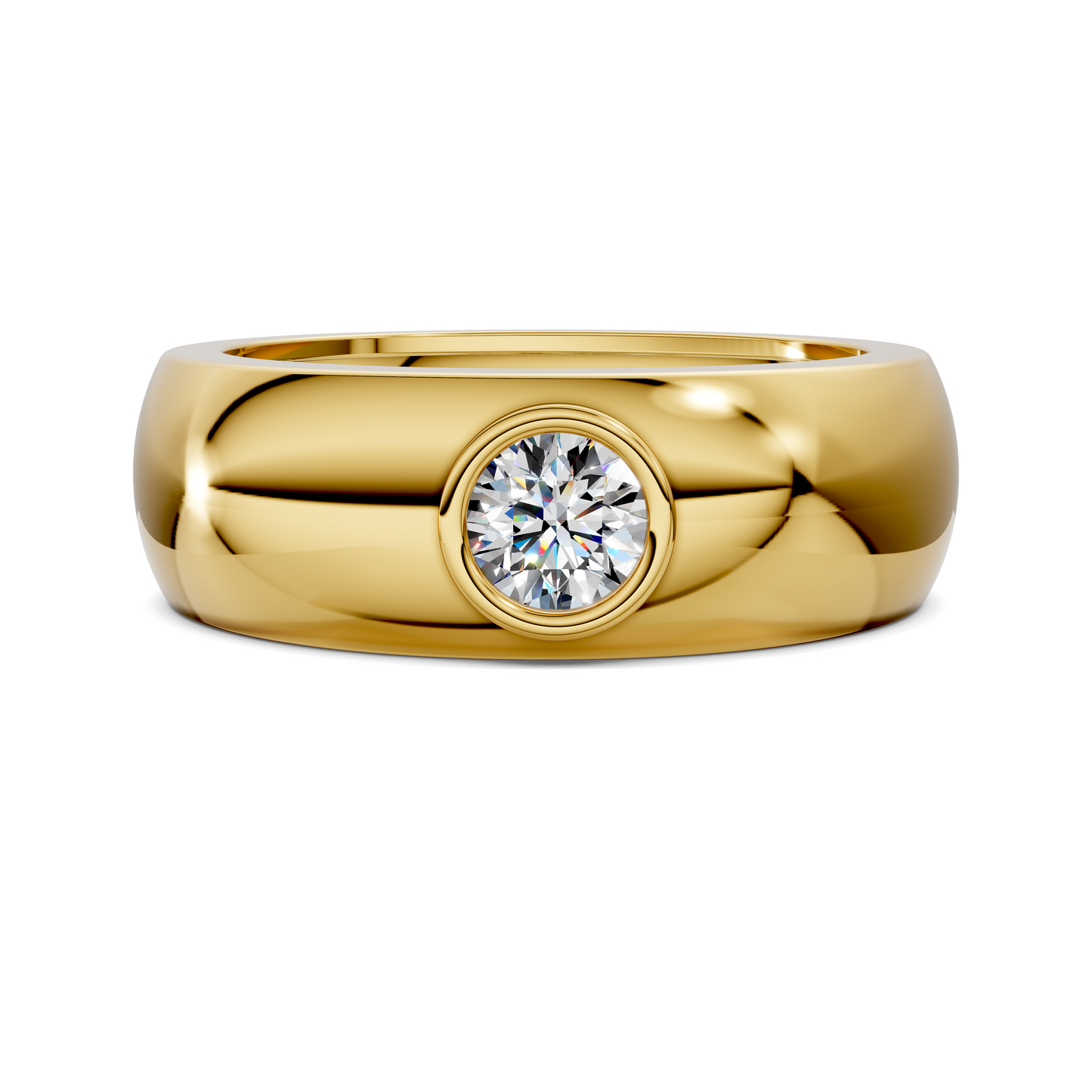 WINSTON DOMED BEZEL BAND