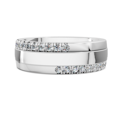BLAKE OFFSET DIAMOND BAND