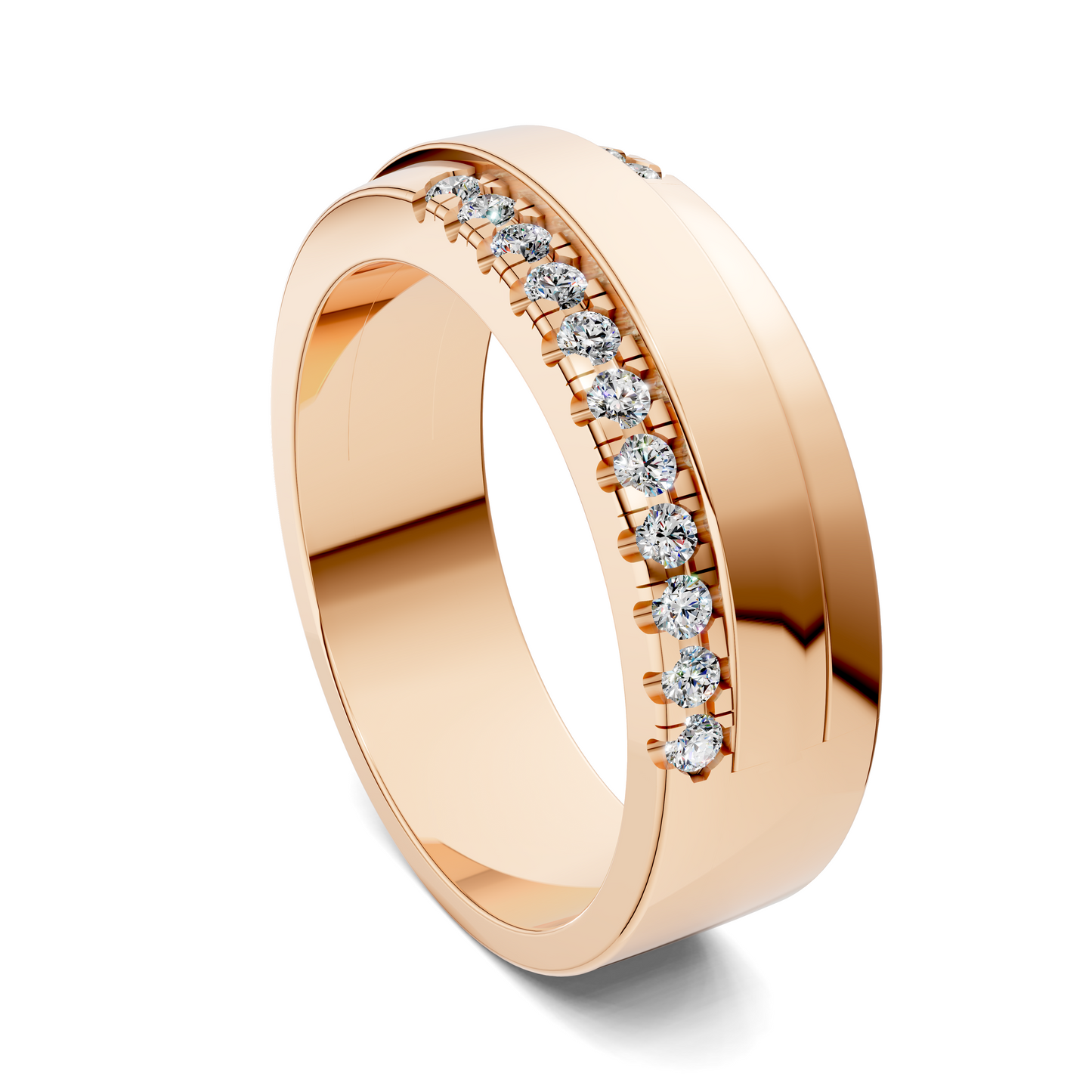 BLAKE OFFSET DIAMOND BAND