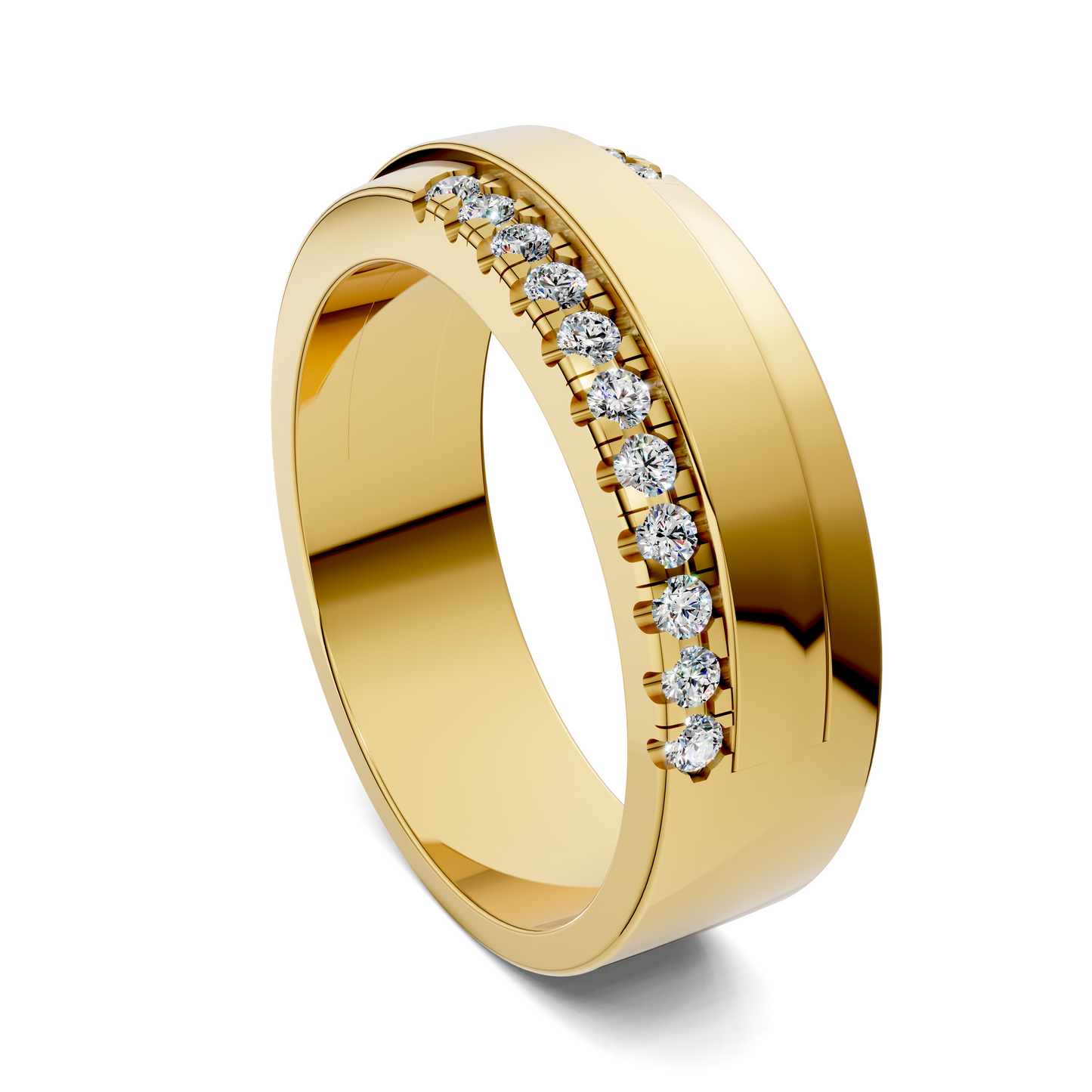BLAKE OFFSET DIAMOND BAND