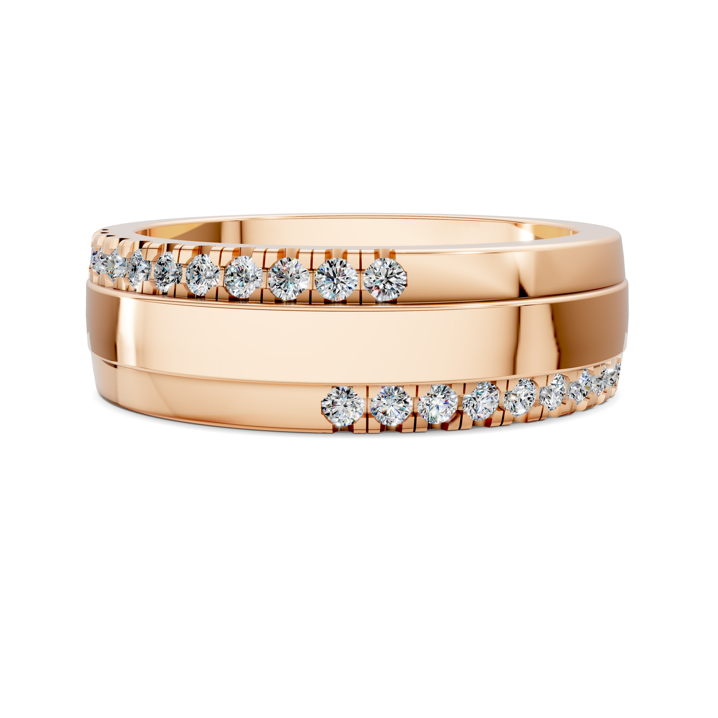 BLAKE OFFSET DIAMOND BAND