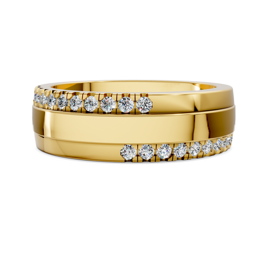 BLAKE OFFSET DIAMOND BAND