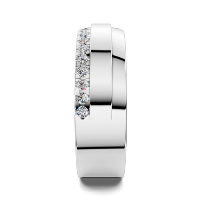 BLAKE OFFSET DIAMOND BAND