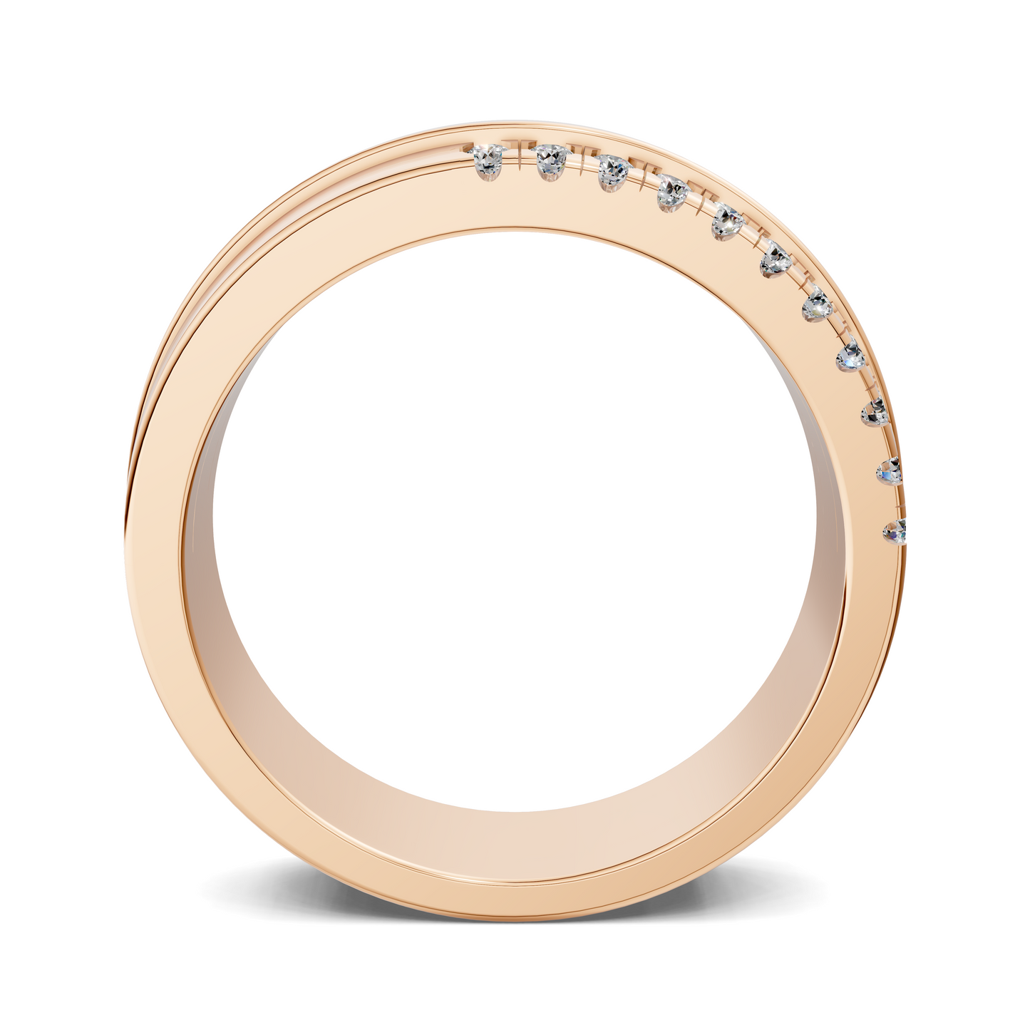 BLAKE OFFSET DIAMOND BAND