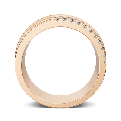BLAKE OFFSET DIAMOND BAND