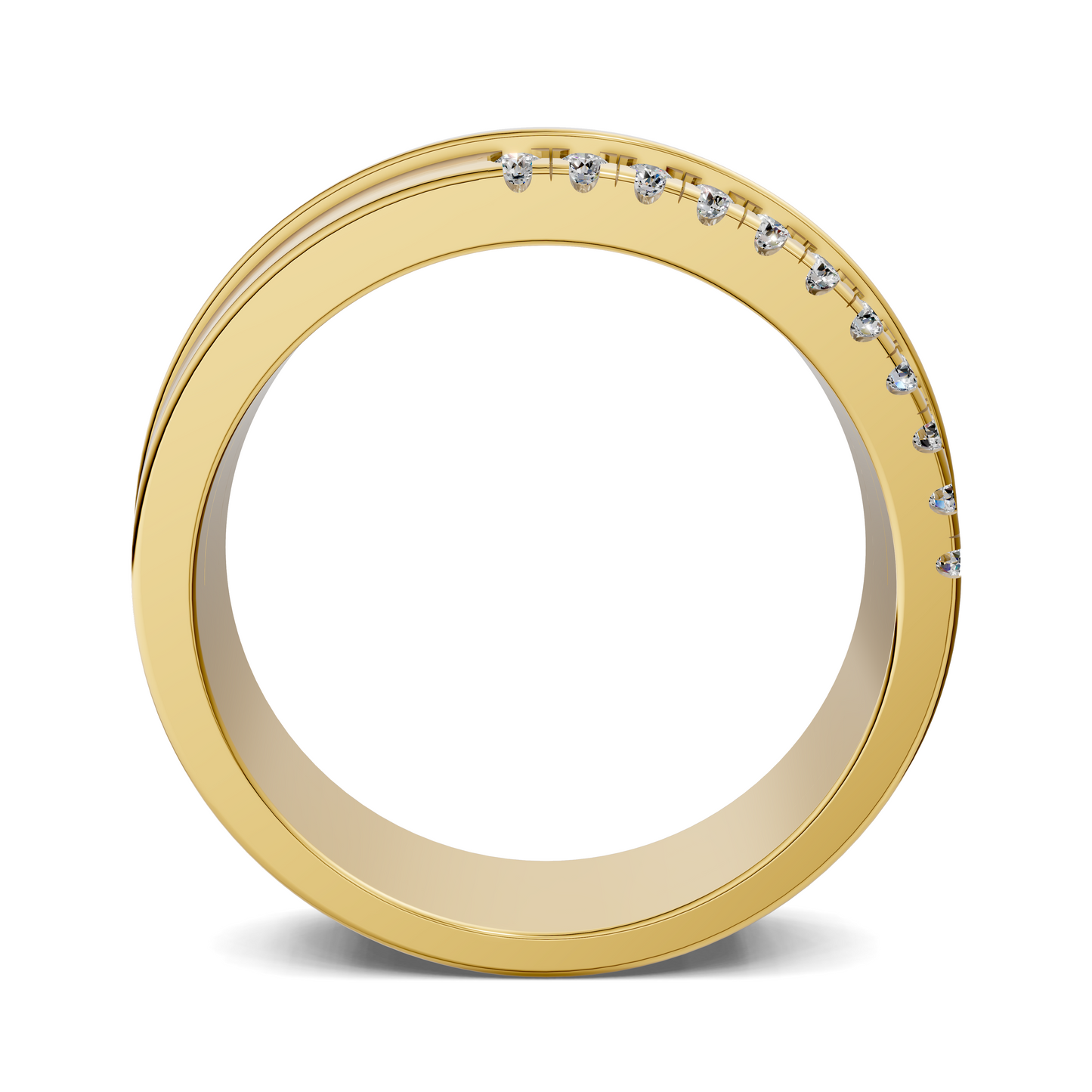 BLAKE OFFSET DIAMOND BAND