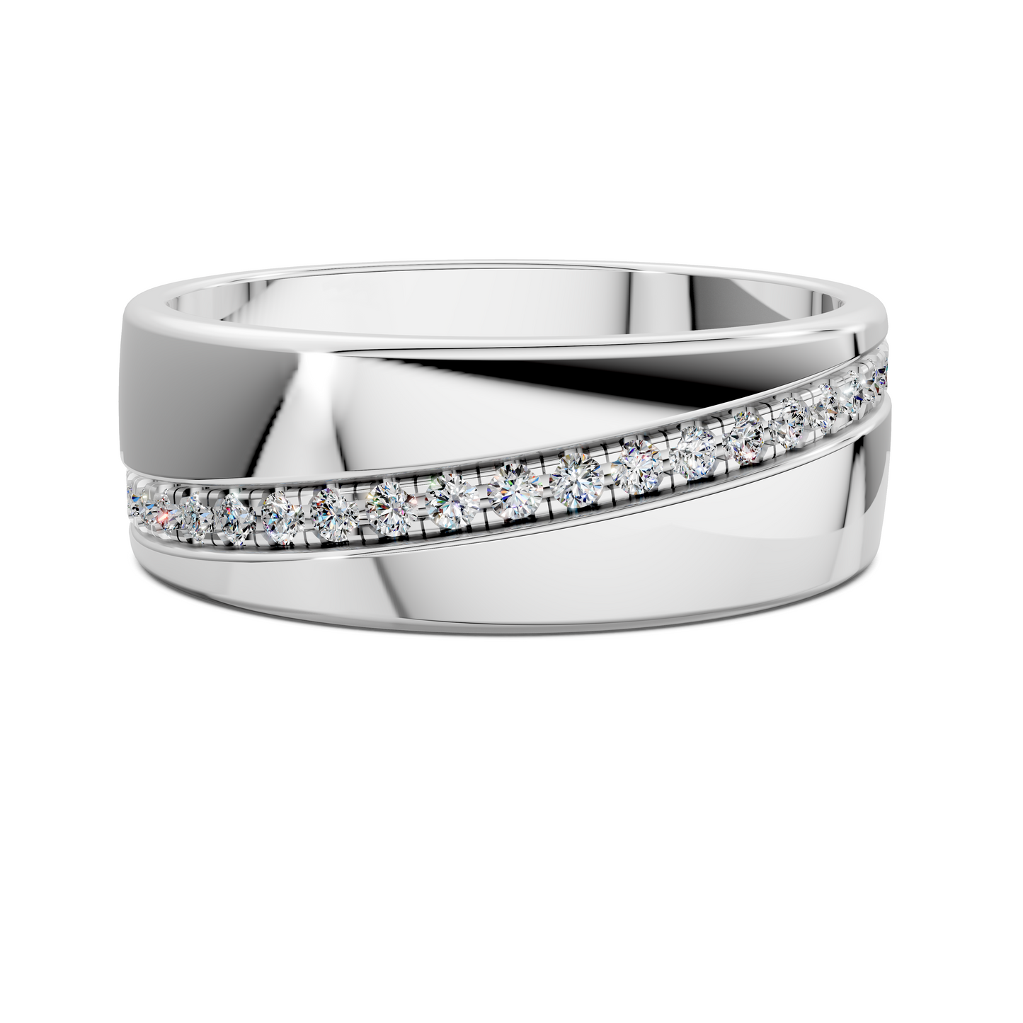 EDWIN DIAGONAL CHANNEL DIAMOND BAND