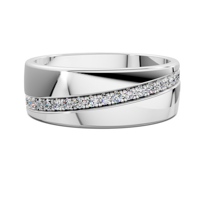 EDWIN DIAGONAL CHANNEL DIAMOND BAND