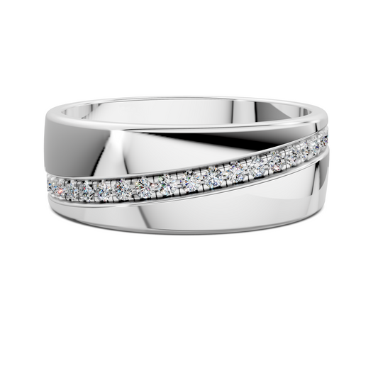 EDWIN DIAGONAL CHANNEL DIAMOND BAND