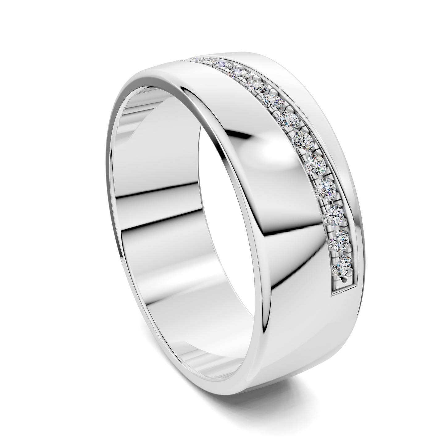 EDWIN DIAGONAL CHANNEL DIAMOND BAND