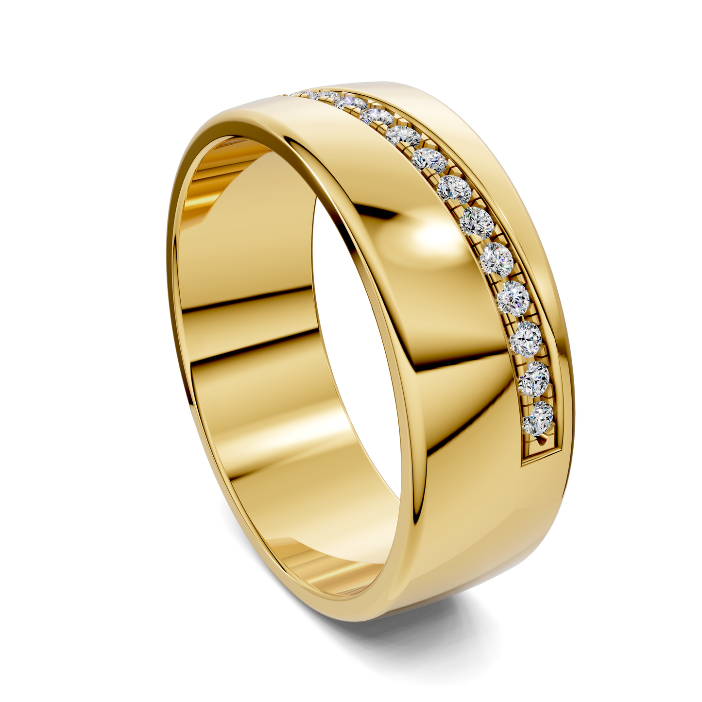 EDWIN DIAGONAL CHANNEL DIAMOND BAND