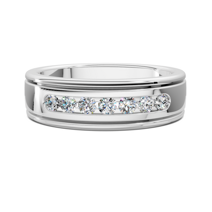 HUGO SATIN DIAMOND BAND