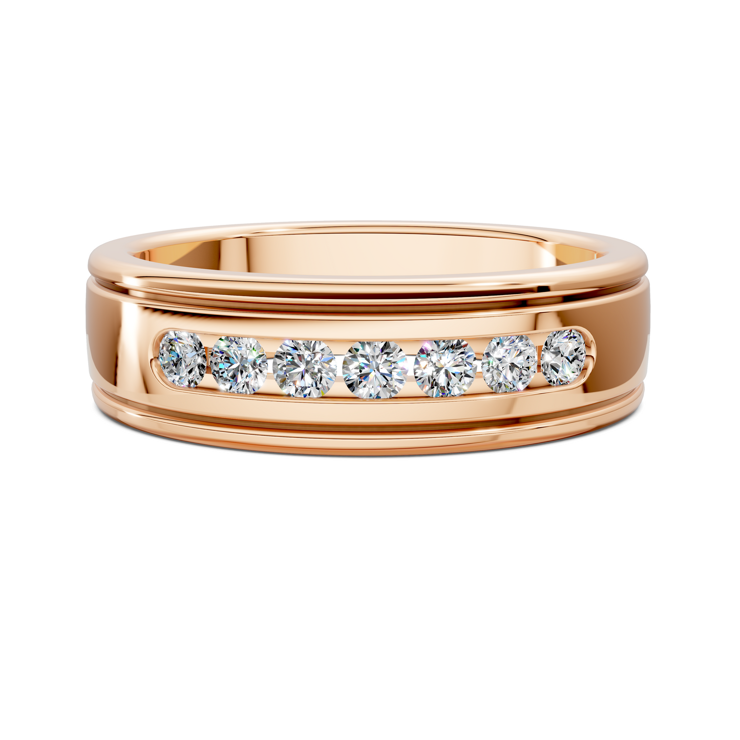 HUGO SATIN DIAMOND BAND