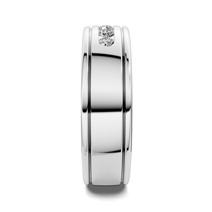 HUGO SATIN DIAMOND BAND